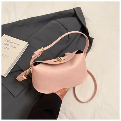 Niche Brand Women's Fashion Handbag Soft Versatile Shoulder Messenger Bag 2025 Super Hot Yellow Portable Bucket Bag Women's Bag