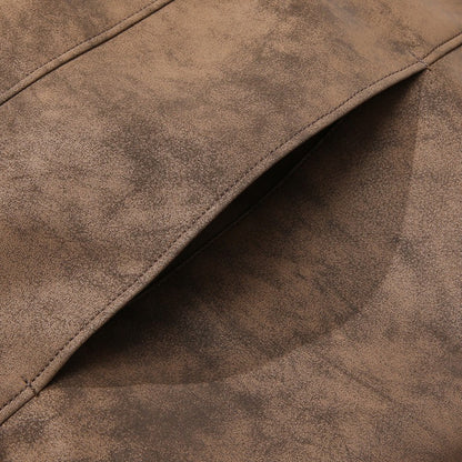 Leather Jacket Men Suede Coats Spring Windbreaker Oversized 6XL 7XL 8XL Plus Size Street Moto Autumn Brand Waterproof Softshell