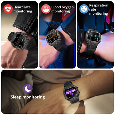 2025 COLMI P85 Smart Watch Men Bluetooth Call Outdoor Rugged Smartwatch 3ATM IP68 Waterproof Flashlight Sports Fitness Watches