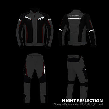 HEROBIKER Waterproof Motorcycle Jacket Man Racing Jacket Wearable Motorcycle Pants Moto Clothing With EVA Protection