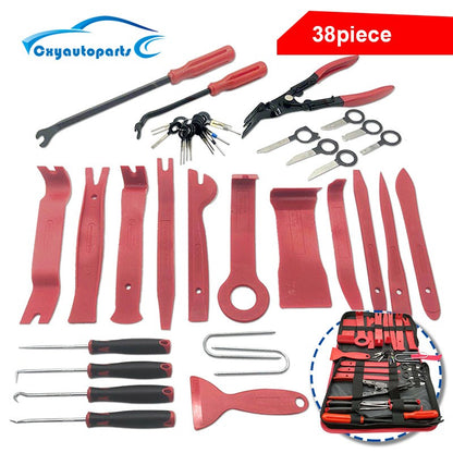 Ferramentas para carros Kit de desmontagem de interior de carro Ferramenta de remoção de acabamento de plástico extrator de clipes de carro Ferramentas de painel DIY para conjunto de extrator de acabamento automotivo