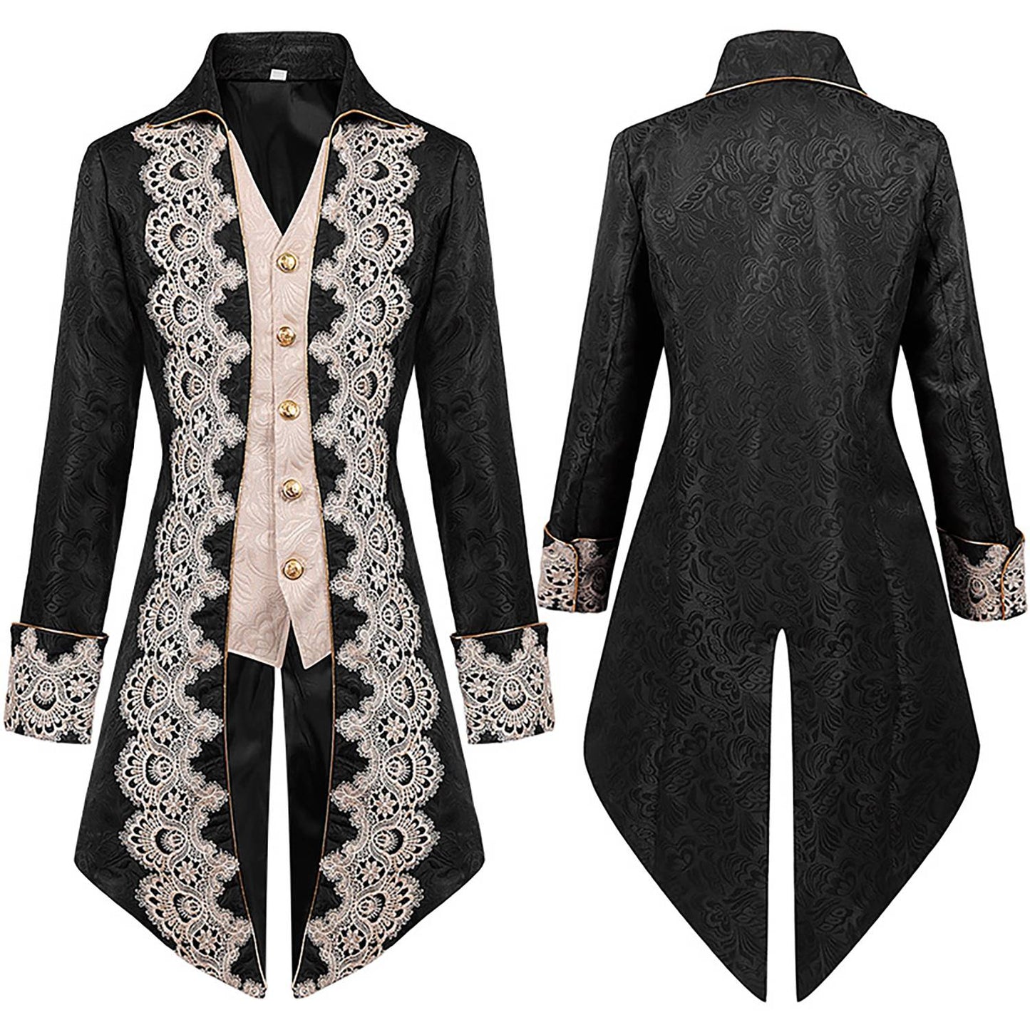 Men's cool steampunk gothic Victorian stylejacket cosplay retro purple velvet tailcoatmedieval dress uniform Renaissance cloth