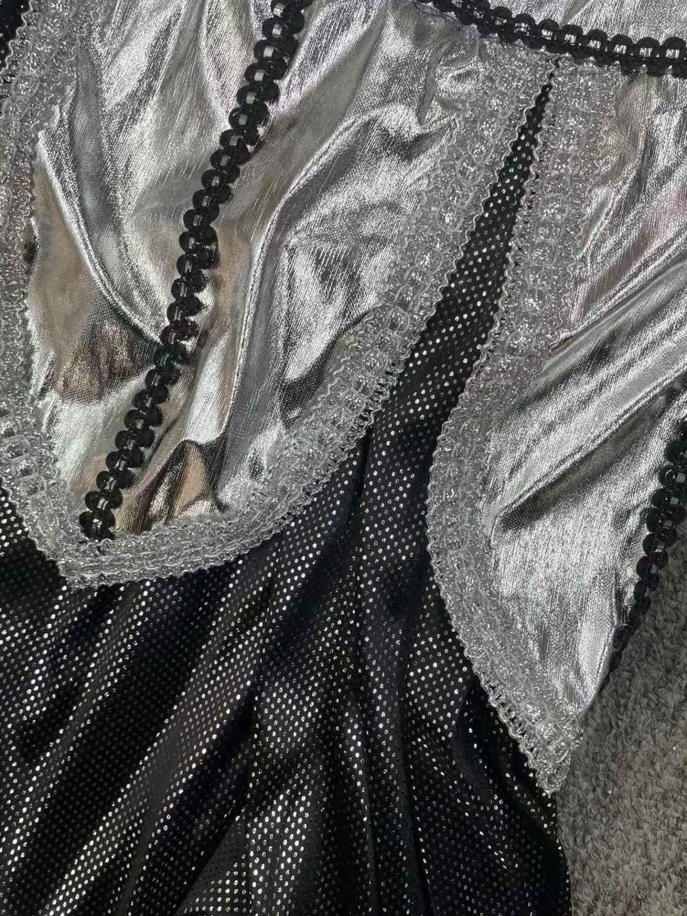 Girls Medieval Knight Dress Costume with Black Shiny Cape & Shield Emblem