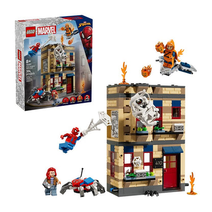 LEGO, Marvel, 76312, Batalha do veículo off-road do Hulk, Thanos, brinquedo de bloco de montar infantil, presente