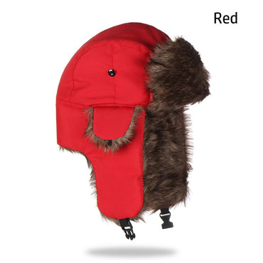 Men Women Fur Earflap Winter Cap Russian Ushanka Winter Hats Ski Hat Winter Warm Hat
