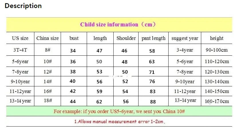 Boys Pajamas Loungewear Set Summer Shorts Little Boy Pyjamas Big Kids Sleepwear Children Clothes Sets for Girls