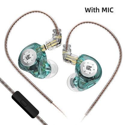 KZ EDX Pro Earphones Dynamic In Ear Monitor HiFi Wired Headphones Bass Stereo Game Music Earplugs Noice Cancelling Headset