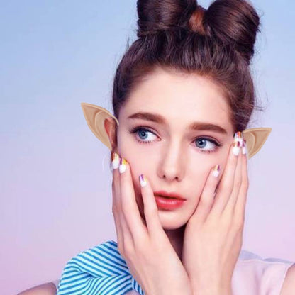Halloween Elf Ears Latex Simulation Ears Props Fairy Angel Cosplay Mask Halloween Costume Accessories Mascaras Halloween Party