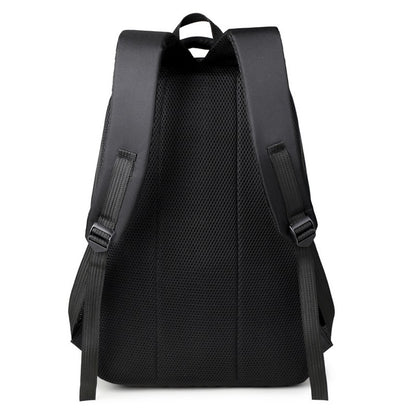 Men's large-capacity backpack, fashionable laptop bag, suitable for travel and business, equipped with secure zipper closure and