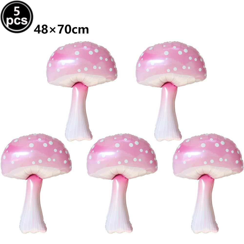 Cartoon Animal Standing Squirrel Balloon Pinecone Shaped Aluminum Film Balloon Forest Theme Baby Shower Birthday Party Decor