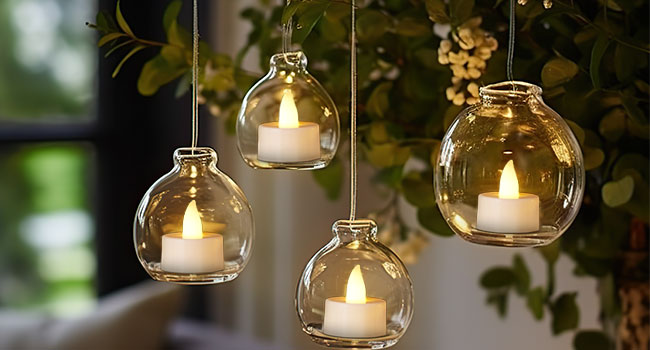 Flameless LED Candle Creative wishing Led Tea Light Warm White Flameless Candle Halloween Christmas Decor Candle Light