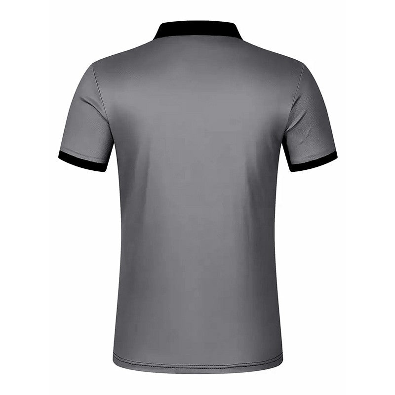 New Summer Men Casual Short Sleeve Lapel Business Polo Shirt 3D Digital Print Stripe Polo Shirt Sport Button Pullover Tops