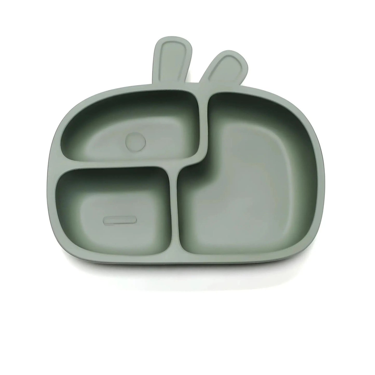 Silicone Baby Dinner Plate Food Grade Baby Supplement Bowl Set Children's Divided Dinner Plate Suction Cup One Piece