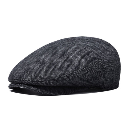 JANGOUL Men Wool Blend XL XXL Ivy Newsboy Cap Classic Tweed Gatsby Cabbie Flat Hat