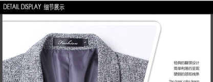 2024 Autumn New Men's Suit Jacket Solid Color Slim Fit Fashionable Business Dress Jacket Classic Men Social Dress Jacket Blazers