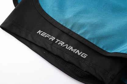 Men's two-piece sports shorts quick drying running fitness gym sports basketball shorts with lining