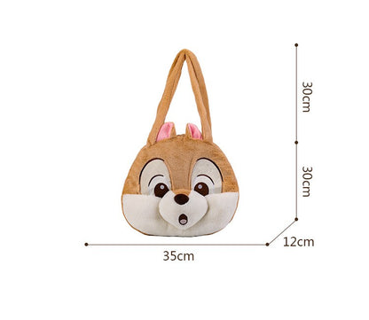 Disney Backpack Cartoon Dale Plush Handbag Fashion Women's Bag Large Capacity Shoulder Bag Shopper Bag Birthday Gift