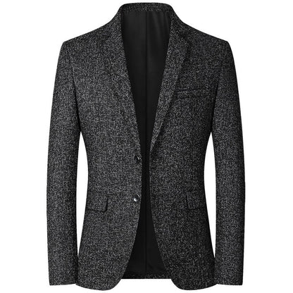 Men's Blazer Casual Suit Spring Thin Middle-aged Top Jacket Blazers for Men Men Suit