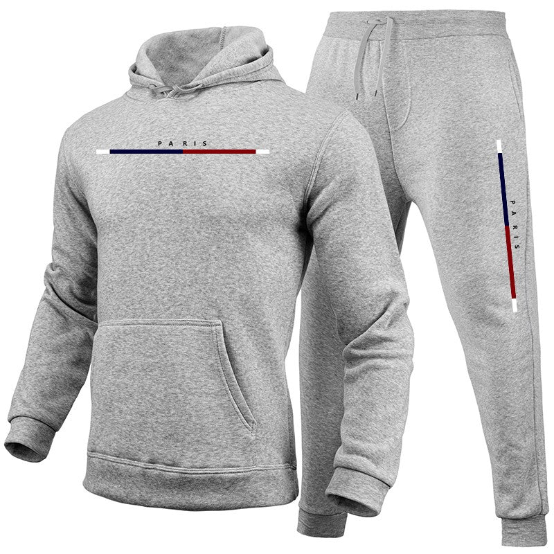 2025 Autumn New Arrival Man Hooded Tracksuit 2pcs Set Hoodie&sweatpants Male Daily Casual Sports Jogging Suit Gym Fitness Outfit