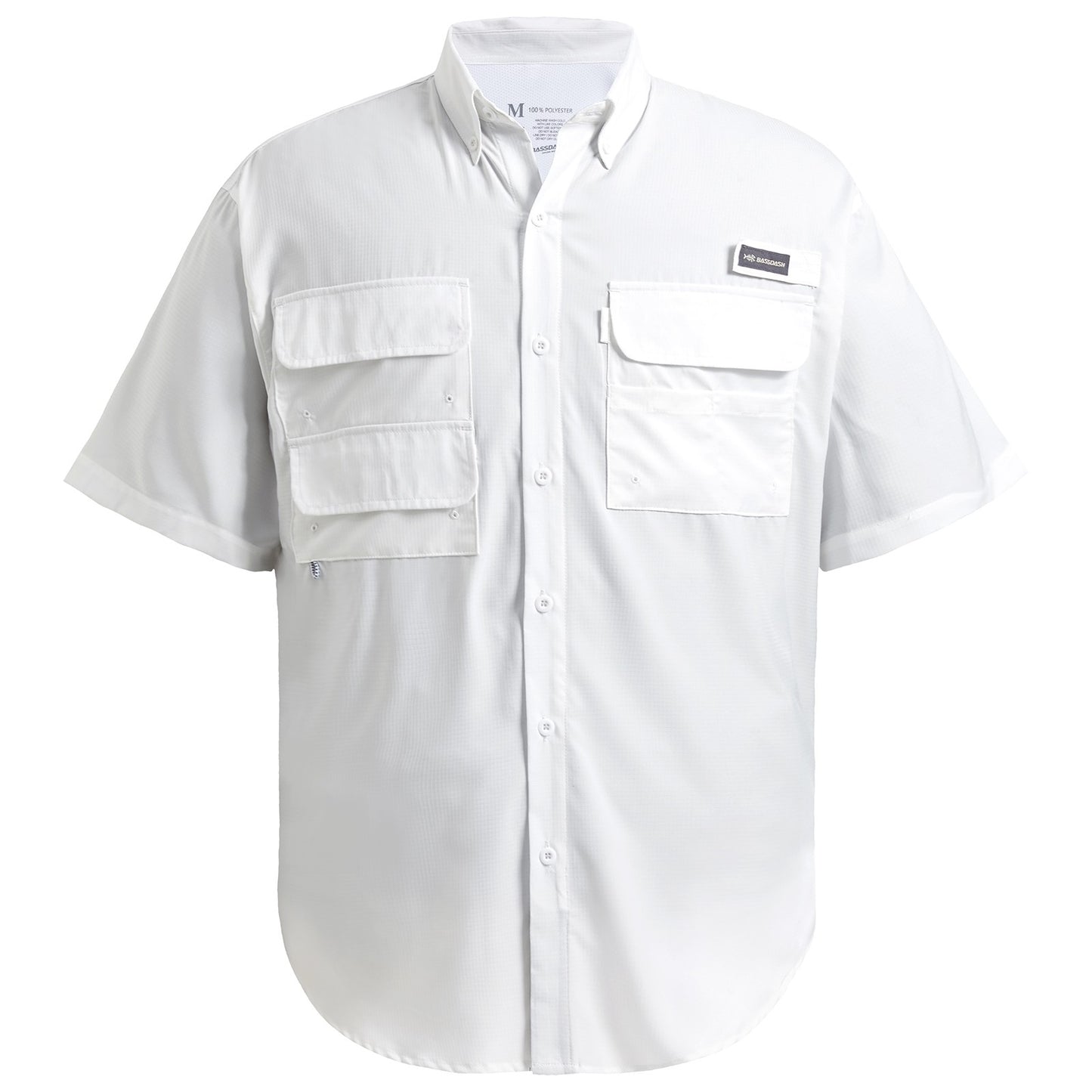 Camisa Social Masculina Pesca Bassdash UPF 50 Botão Manga Curta Tecido Exterior