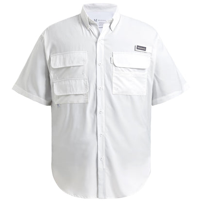 Camisa Social Masculina Pesca Bassdash UPF 50 Botão Manga Curta Tecido Exterior