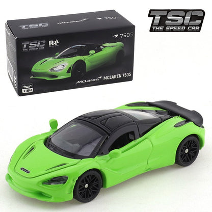 TSC 1:64 McLaren 750S Modelo de Carro Esportivo Simulação em Miniatura Liga Fundida Brinquedo de Carro Pequeno Ornamento de Coleção para Meninos