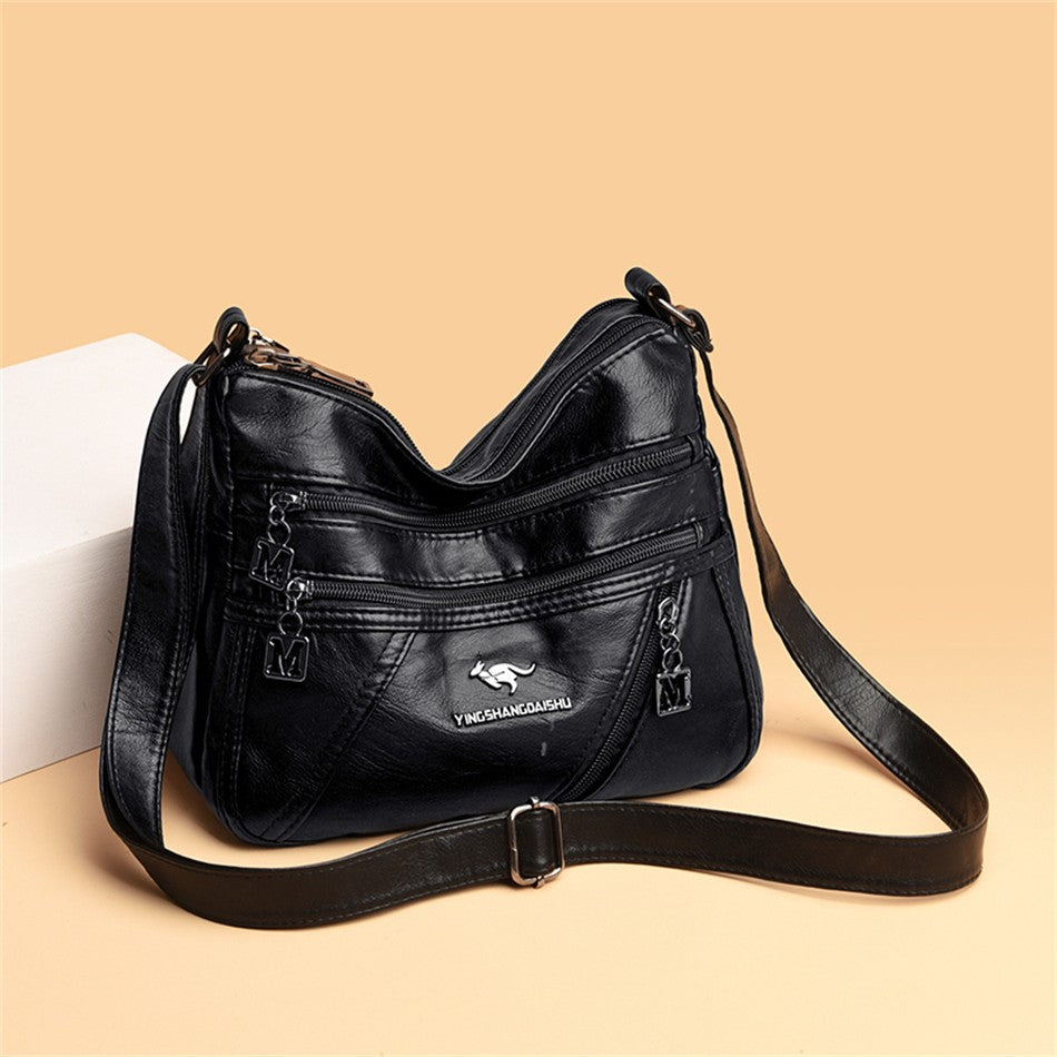 High Quality Soft Leather Luxury Purses and Handbags Women's Bag Designer Multi-pocket Crossbody Shoulder Bag for Women 2024 Sac