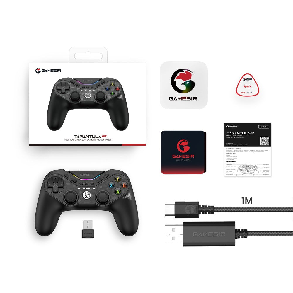 GameSir Tarantula Pro Switch 2 Controller Wireless Gamepad with 9 Mappable Buttons 6-Axis Gyroscope Hall Effect Triggers and NFC