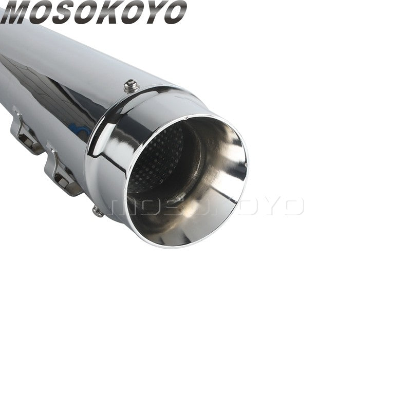 Motorcycle Tappered Slip-On Exhaust Pipe For Harley Touring Street Road Electra Glide Road King FLHR FLHX FLTRX FLHTK 2017-2023
