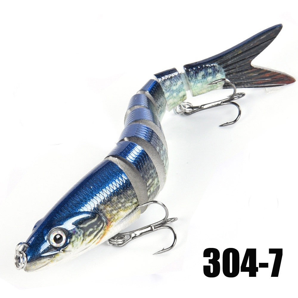 Iscas de Pesca Multi Articuladas Swimbait Crank Bait Isca Artificial Biônica de Afundamento Lento Água Doce Água Salgada Acessórios de Pesca de Truta Baixo