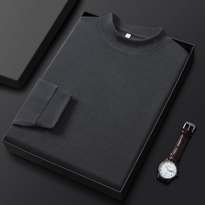 Winter Fleece Thicken Tops Large Size pajamas 6XL 7XL 8XL 9XL Men's Thermal Underwear Tops  Long Sleeve Black