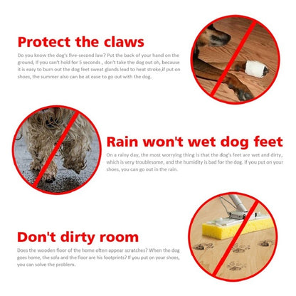 Novos 4 Peças Sapatos Para Cães Antiderrapantes Chuva Neve Botas Quentes e Grossas Para Pequenos Gatos Cães Filhotes Meias Botinhas Para Cães