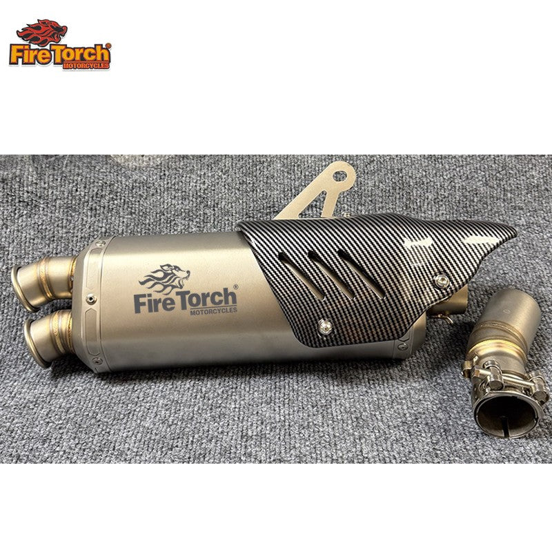 For CFMOTO 450MT 450 MT IBEX450 IBEX 450 2024 - 2027 Motorcycle Exhaust Escape Moto System Mid Link Pipe With Muffler DB Killer