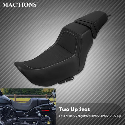 Assento de motorista e passageiro para motocicleta Harley Nightster RH975 2022-2024 Nightster Special RH975S 23-24