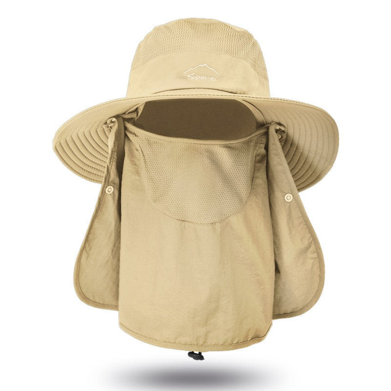 Chapéu Bucket Chapéu de Sol Proteção Solar Primavera Verão Boné Boonie Impermeável para Pesca Caminhada Jardim Safári Praia