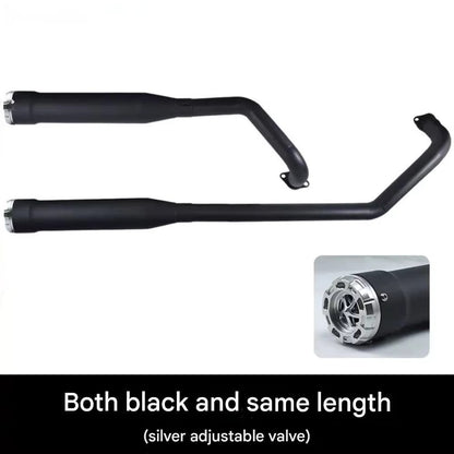 For BENDA Chinchilla 300 modified accessories, double snake-shaped exhaust pipe, deep bass with rich horse hoof sound