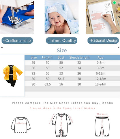 Newborn Baby Anime Cape Style Children Long Sleeve Cotton Bodysuit, Cute Kids Boys Girls Romper