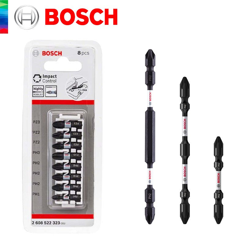 Bosch Original Forte Magnético Ponta Cruzada de Alta Dureza Parafusadeira Elétrica Bits Resistente a Impactos 65 110 150mm