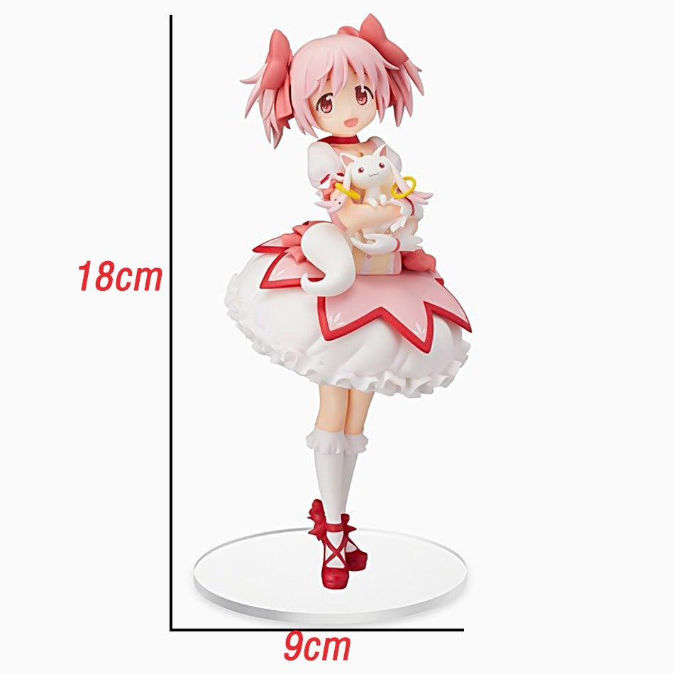 Anime Magikano 18cm Puella Magi Madoka Magica Figura PVC Modelo Boneca Decoração de Mesa Action Figure Brinquedos Colecionáveis Presentes Infantis