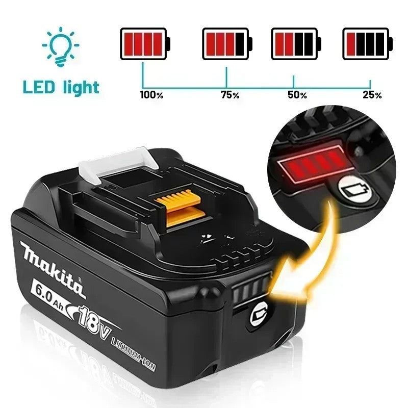 Furadeira elétrica sem escovas Makita DDF487 18V 2025, adequada para furadeira de impacto de cinco cordas de equipe de decoração, usa bateria Makita 18V