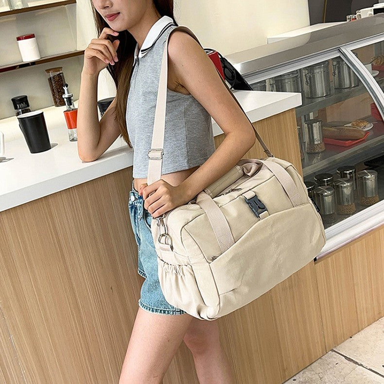 Women Travel Tote Bag Casual Outdoor Travel Short Trip Luggage Shoulder Bags Portable Commuting Gym Fitness Sports Handbag