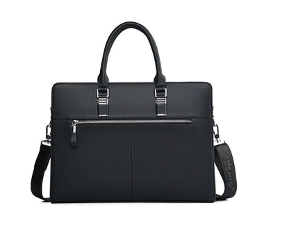 MOTAORA Genuine Leather Laptop Bag Men 14-15.6 Inch Business Briefcase Work Messenger Bag for MacBook HP Dell Acer