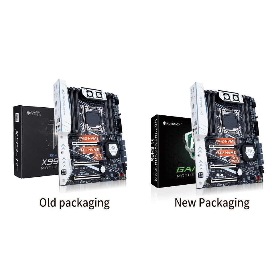 Placa-mãe HUANANZHI X99 TF LGA 2011-3 XEON X99 com suporte para Intel E5 2666 2678 2696 v3 v4 DDR3 DDR4 memória RECC NÃO-ECC NVME