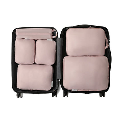 6Pcs Travel Compression Packing Cubes Bag Waterproof Handheld Clothe Separation Storage Bag Portable Suitcase Clothes Organizers