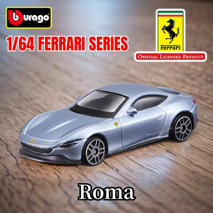 Bburago 1:64 Ferrari Enzo Réplica Carro Modelo Escala F40 F50 458 488 296 Diecast Miniatura de Tráfego Arte Figura Brinquedo Menino Criança