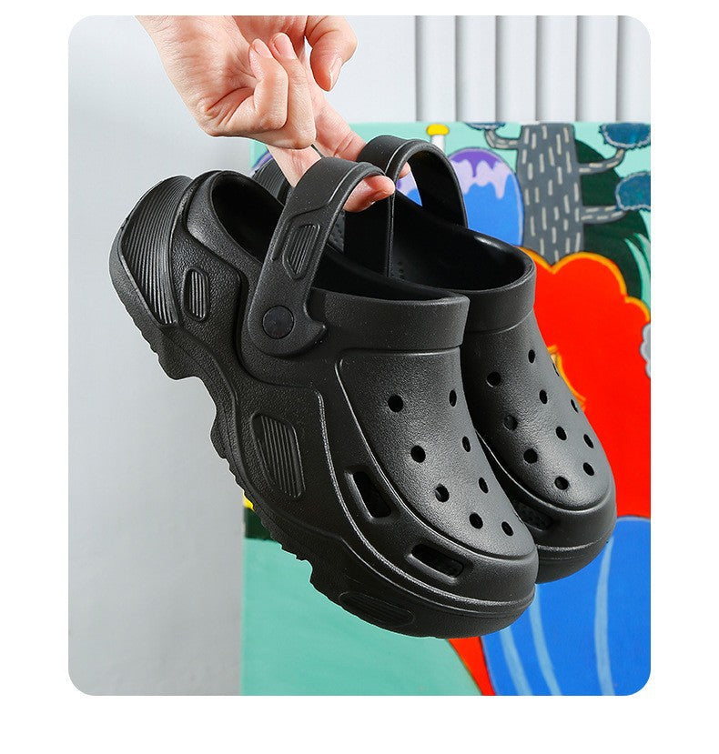 Summer Comfortable Soft Heightening Sandals For Men Platform High-heeled Outdoor Non-slip Waterproof Sandals For Women Clogs