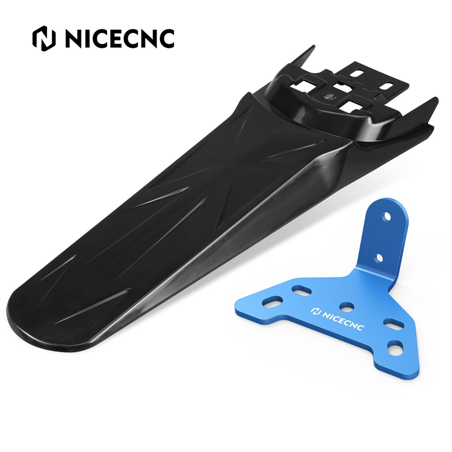 NICECNC para Surron Light Bee X para Sur-Ron Light Bee S Suporte de Montagem da Lanterna Traseira e Protetor de Para-lama Traseiro Estendido