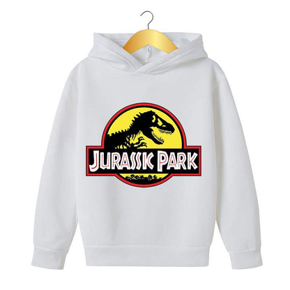 Fashion Print Jurassic Park Children's Hoodies Clothing Girls Casual Sweatshirr Spring Autumn Anime Boy Sweatshirt black Coat