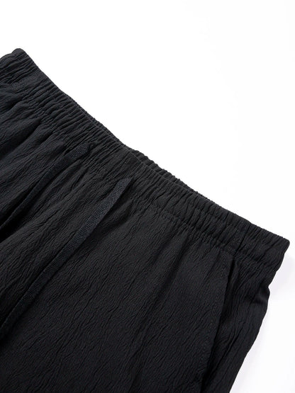 Summer New Men's Breathable Whiter Shorts Hawaii Beach Pants Male Solid Color Trousers Loose Versatile Streetwear 3XL For Men