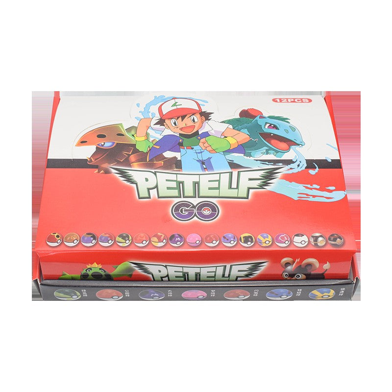 Pokemon Boneco 12 Peças/Conjunto Pikachu Pokebola Action Figure Desenho Animado Anime Boneco Kawaii Coleção de Pokebolas Presentes de Aniversário para Crianças